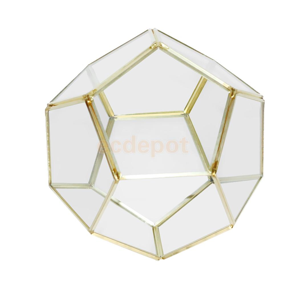Rosa vaso de vidro geométrico irregular, recipiente de terrário para plantar suculentas, vaso de mesa, decoração de casamento para casa, escritório diy