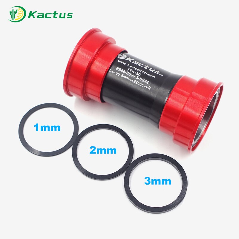 Keramische Lager Pressfit PF30 BB30 Fiets Trapas 386EVO Dub Crankstel Adapter Road Mtb Press Fit Bb Mountainbike Onderdelen: PF4130-RED