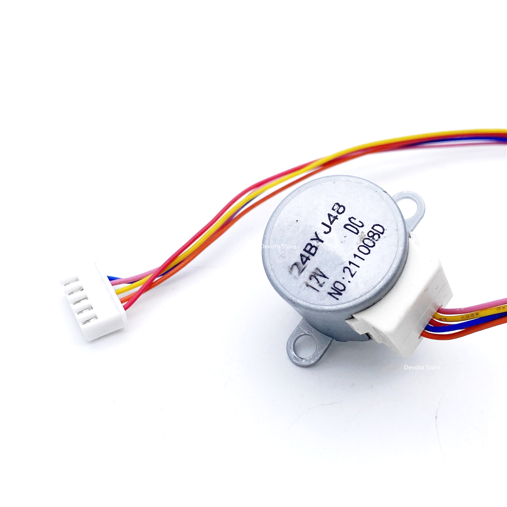 DC motor paso a paso 12V 1:64 24BYJ48 para aire acondicionado moviendo piezas de reparación
