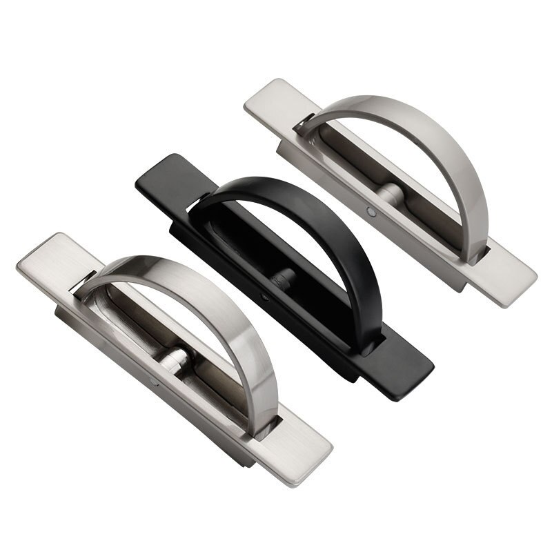 Rotating Hidden Handle Recessed Tatami Handles Rotate Floor Cabinet Concealed Sliding Door Handles Furniture Hardware Fittings