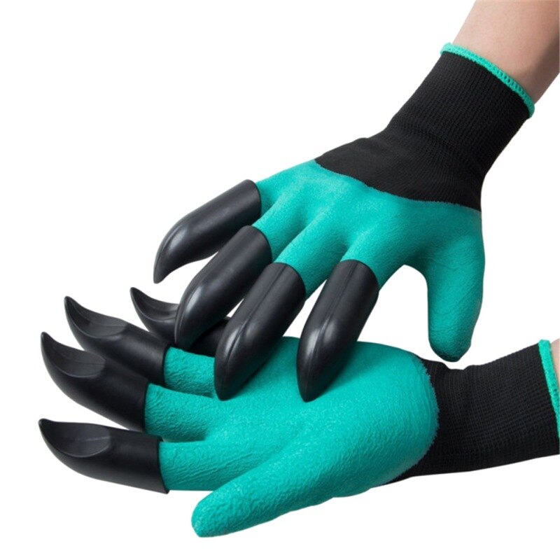 Gants de jardinage en Latex | Avec griffes à bout, gant de génie, chiffon, creuser, plantation, outils de travail, produits de serre ménagers