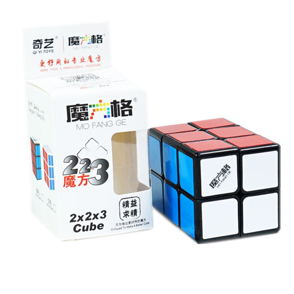 QIYI-Cubo mágico de velocidad 3x3x3 4x4x4 5x5x5, rompecabezas, pegatinas negras, Cubo mágico, Educación, aprendizaje, Cubo mágico, juguetes para niños: Transparente