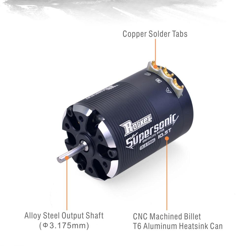 Rocket Supersonic 540 8.5T 10.5T 13.5T Sensored Brushless Motor for Modified Spec Stock 1/10 RC Car