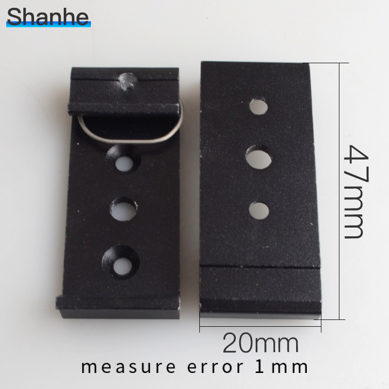 1pc 20mm Aluminum Din Rail Fixed Clamp Fasten Clip for Relay Mounting