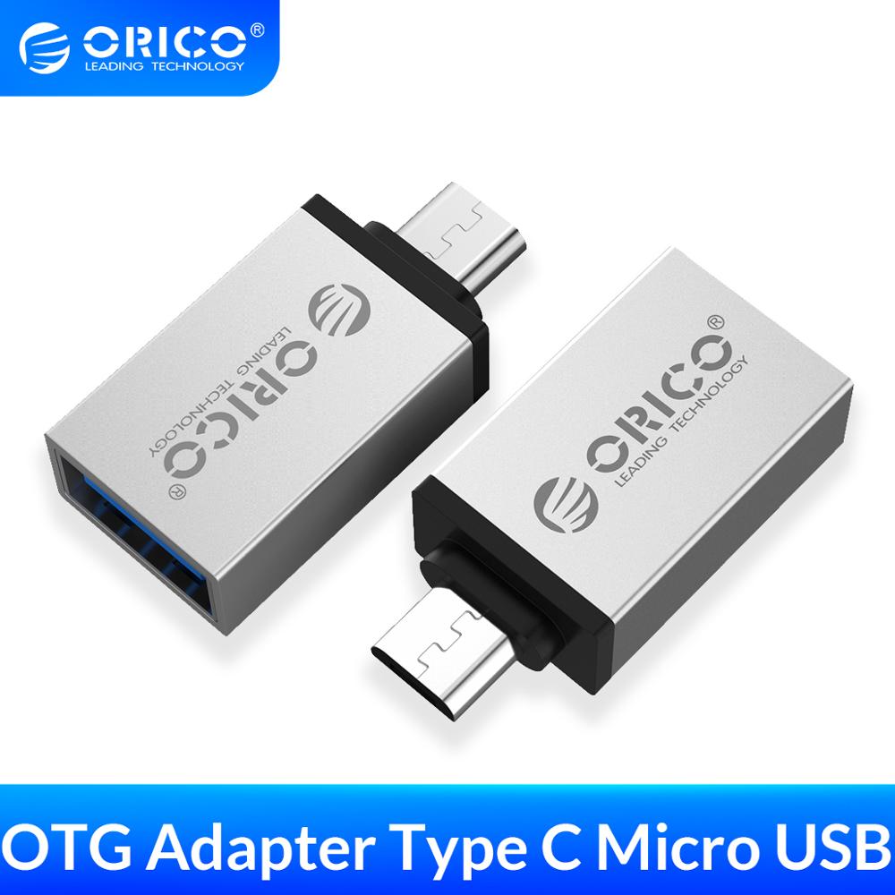 Orico Otg Usb Type C Adapter Micro Usb Naar Type C Otg Connector Voor Telefoon Macbook Laptop Charger Data Sync type Usb 3.0 Converter