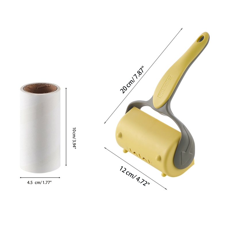 2022 Clothes Lint Roller Tearable Rolling Remover Roll Paper Dust Fuzz Removal Tool