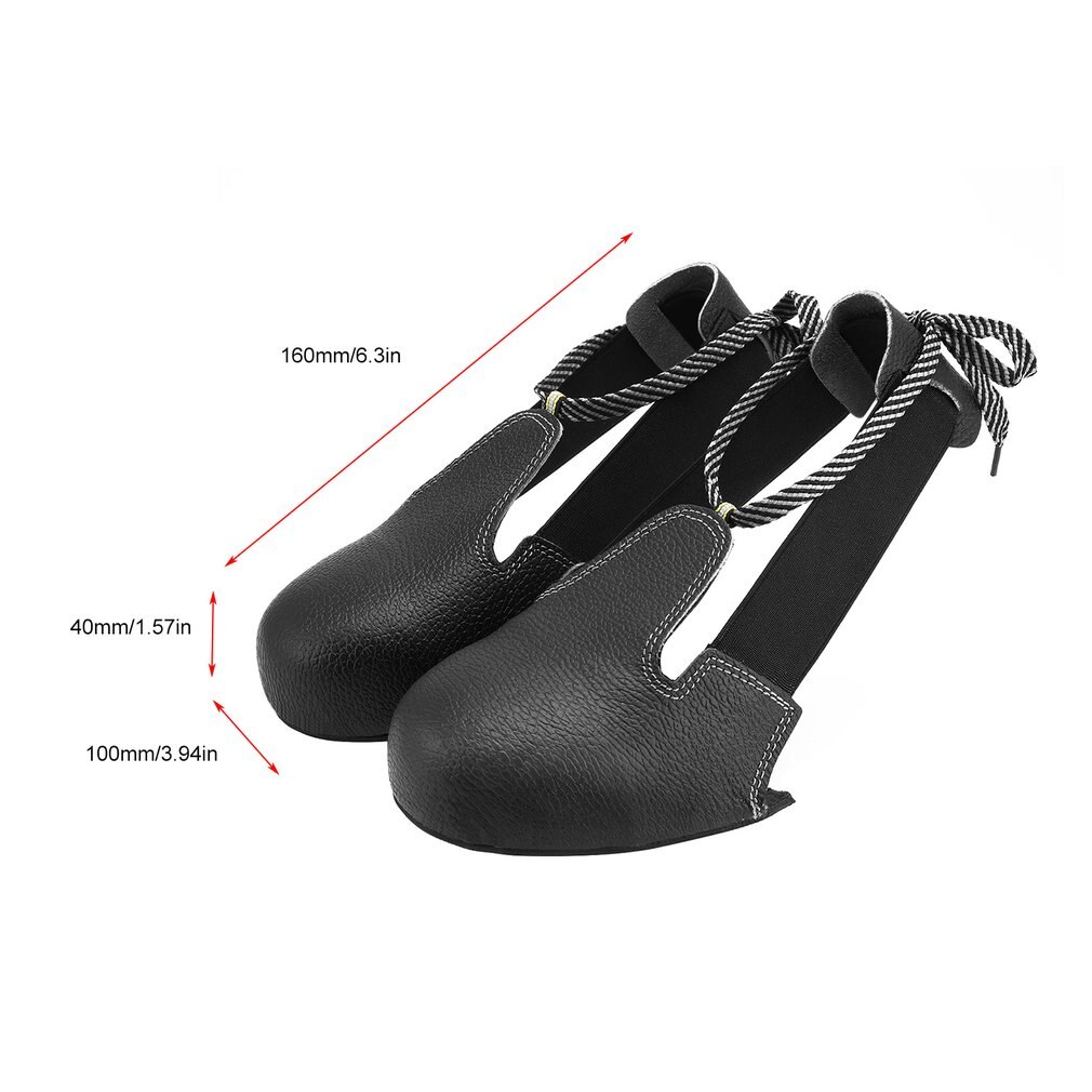 Anti-aplastamiento deslizar-resistente acero Unisex dedo del pie funda de seguridad para zapatos Universal industria chanclos protectores: Default Title