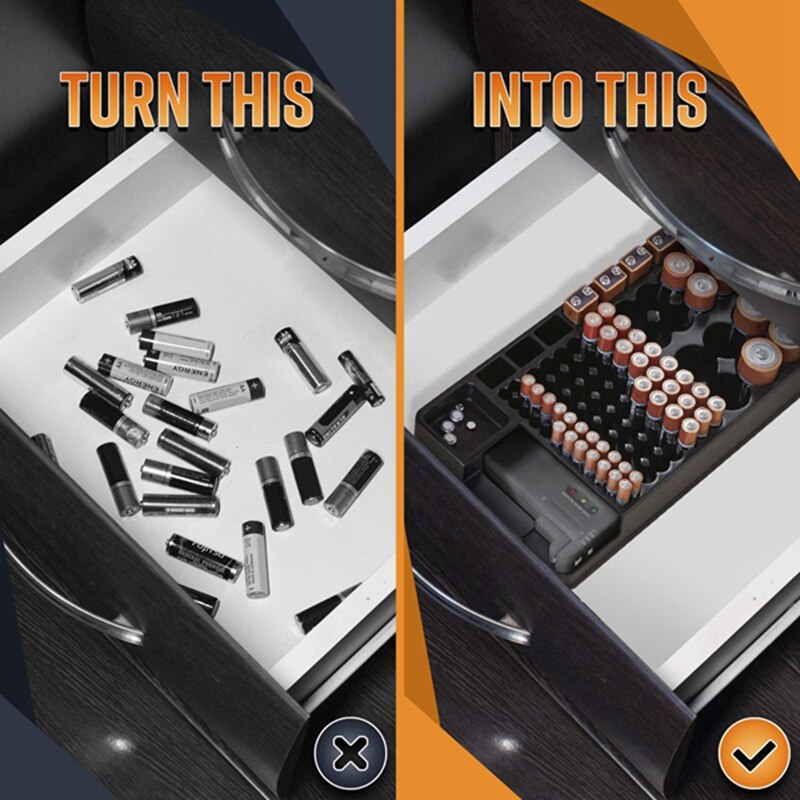 Battery Tester Battery Capacity Tester Battery Strength Indicator Storage Box