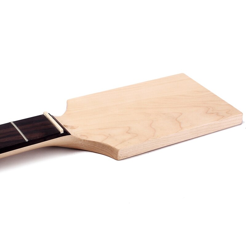 Electric Guitar Neck Paddle Head Rosewood on Maple 22 Frets Dot Inlay Unfinished Diy Parts