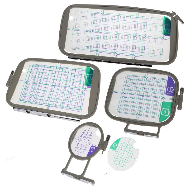 Embroidery machine hoop set sewing hoop frame brother PE-700, PE-700II, PE-750D, PE-7701200 1250D, PC-6500, PC-8200, PC-8500: plum