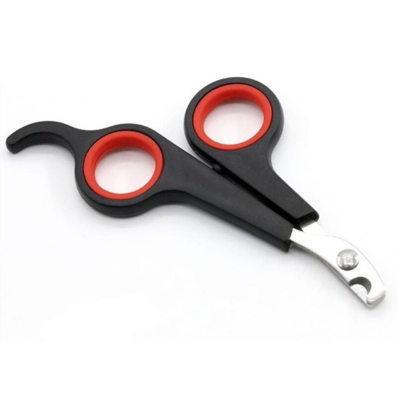 Coupe-ongles en acier inoxydable pour chien, outil de manucure pour orteils, griffes d&#39;animaux de compagnie, ciseaux de toilettage pour chiot, chat, lapin: Black