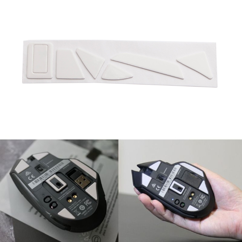 Easy to Use White Mouse Feet Pad Mice Upgrade Kit with Round Edges Gaming Mouse Feet Compatible with Basilisk Ultimate