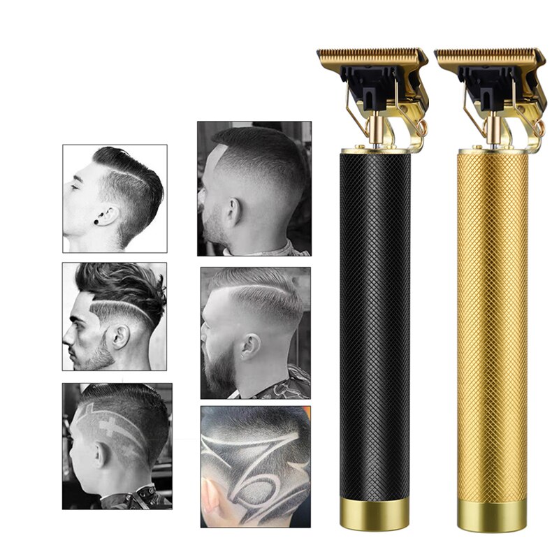 CkeyiN T Blade Hair Trimmer Strong Power Electric Hair Clipper Low Noise Undercut Hair Carving Haircut Tool Razor