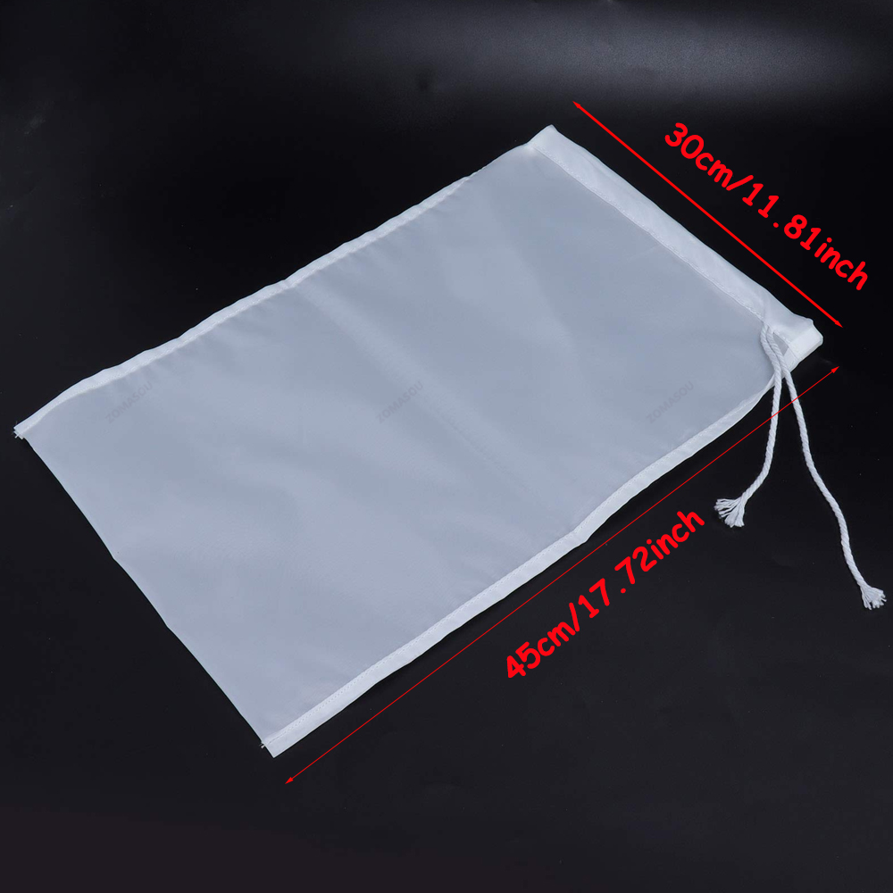 1/10Pc 100 maglia sacchetto filtro in nylon per latte di soia sacchetto per latte di noci rete Yogurt tè olio per caffè filtro per pressa per alimenti filtri sacchetto per filtro a rete: XS / Grigio