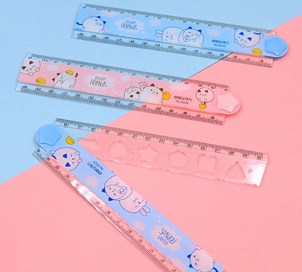 30CM Nette Kawaii Zollstock Multifunktions DIY Zeichnung Herrscher Für freundlicher Studenten Büro Schule Schreibwaren zubehör lineare werkzeug
