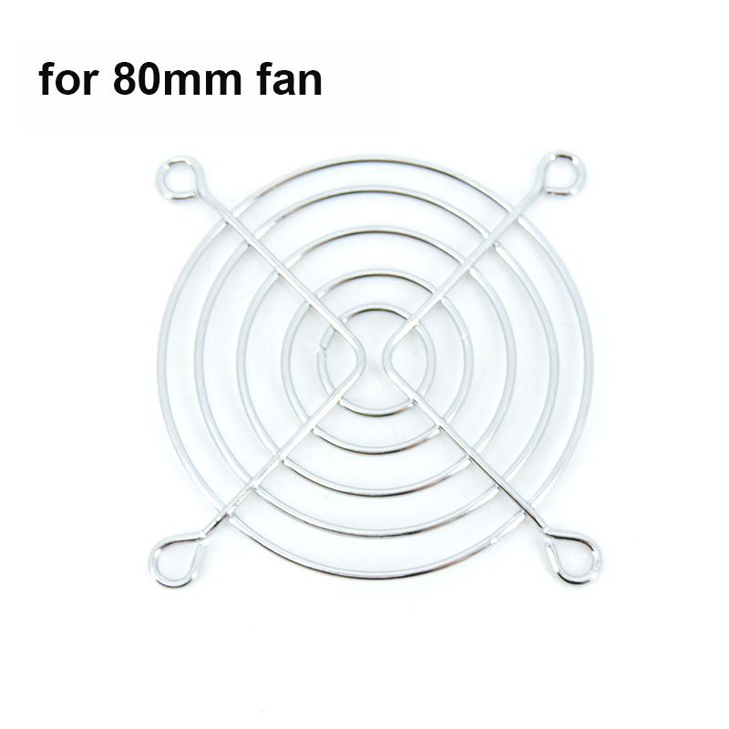 Protector de ventilador de refrigeración de CPU, parrilla protectora de Metal, cubierta de chasis de ordenador, red para ventiladores de refrigeración de 30mm, 40mm, 50mm, 60mm, 70mm, 80mm y 120mm: 2MM / Blanco