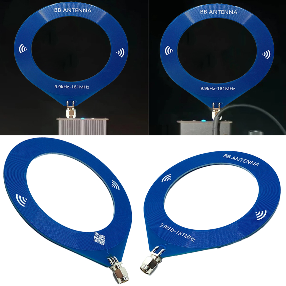 Antenna compatta Donut MW e SW Antenna mini loop con interfaccia SMA da 9,9 kHz a 181 MHz per ricevitore Malachite SDR