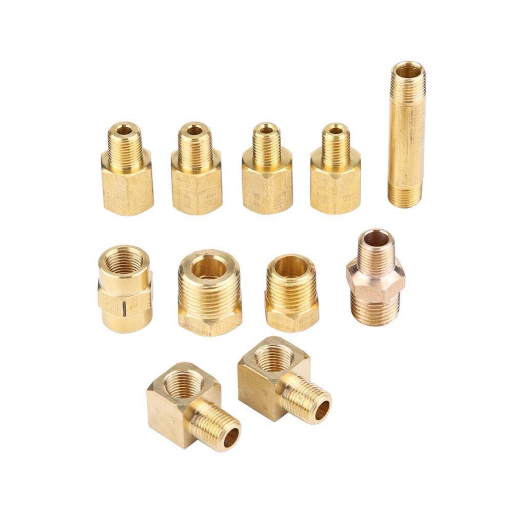 TU-11A Auto Pressure Tester 0~500 psi Oil Pressure Tester Gauge Test Kit Garage Tool with Dual Color Coded Scale