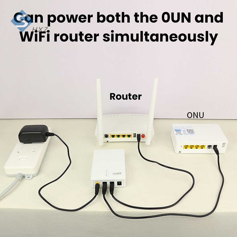 DC 2V 2A/9V 1A Uninterruptible Power Supply 27W Mini UPS 7800mAh Hoge Capaciteit Batterij Backup voor Toegangscontrole Router Camera