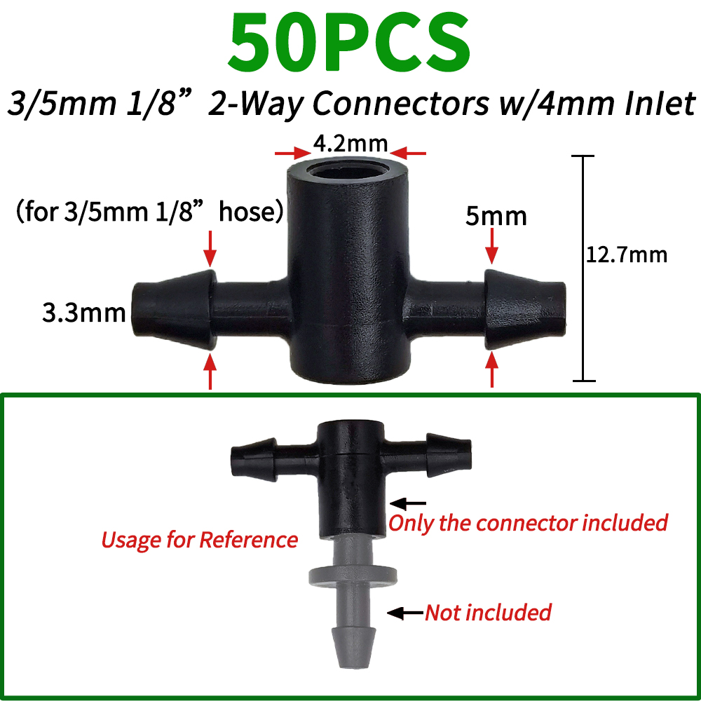 Irrigatie 2l/4l/8l Constante Druppelaar Met 4-Way Cross Connector Landbouw Druppelwater Irrigatie Druppelpijl Connector 20Sets: Lavendel