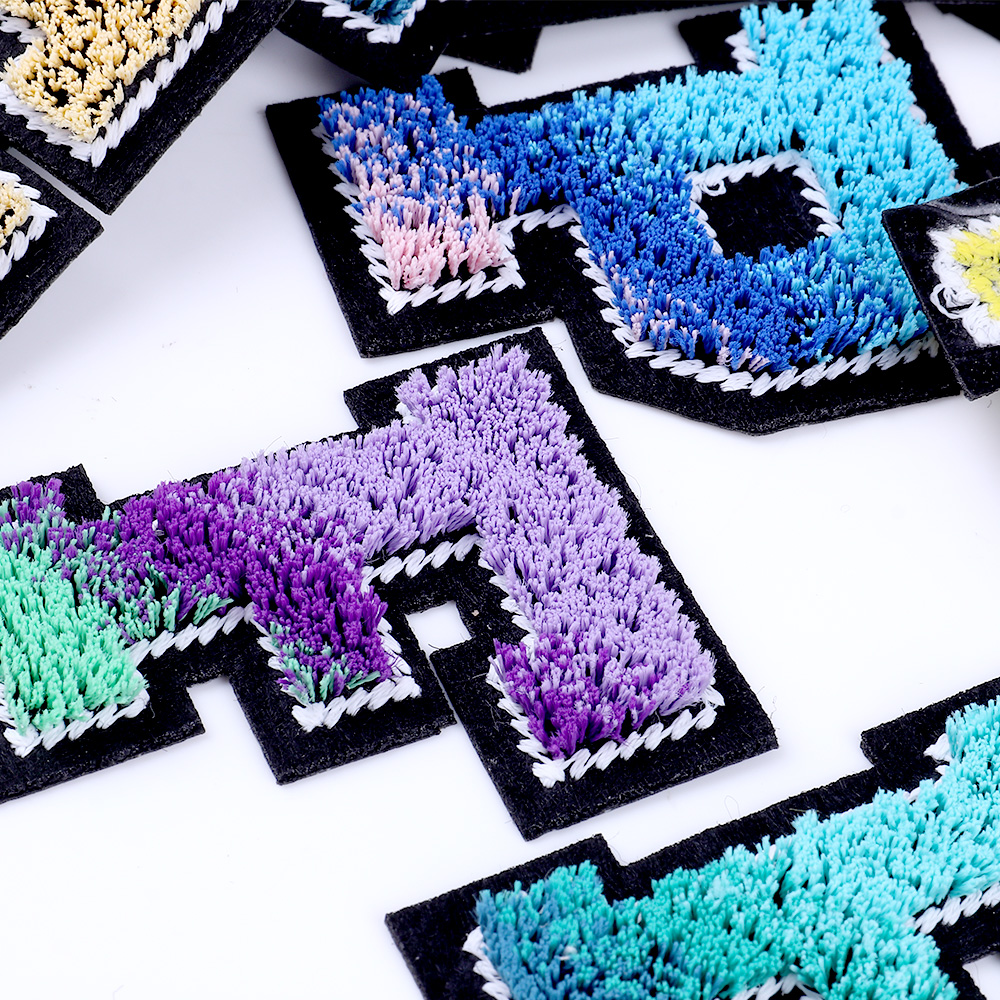 Letters Toothbrush Embroidery English Patches For Sew On Clothing Patch Clothes Applique DIY Garment Hat Decor