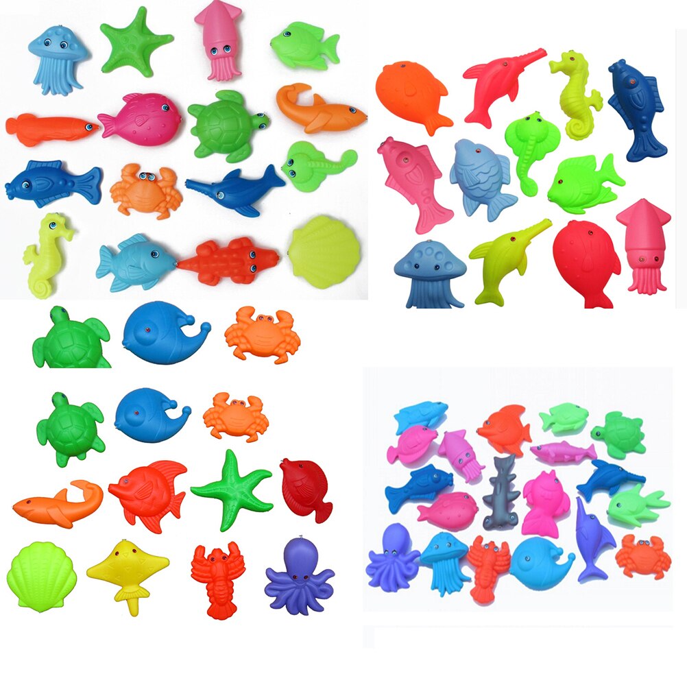 3 stks/partij Kinderen Jongen Meisje Vissen Speelgoed Magnetische Play Water Baby Speelgoed Vis Voor Kinderen Willekeurige Stijl