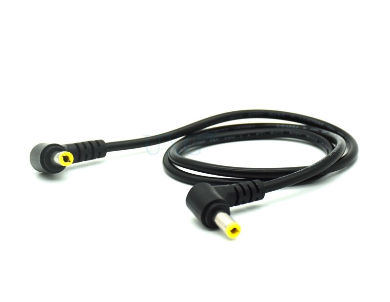 Haakse 90 graden adapter connector kabel dc stroomstekker 5.5 x 2.1mm 5.5 x 2.5mm naar mannelijke cctv mannelijke adapter connector kabel