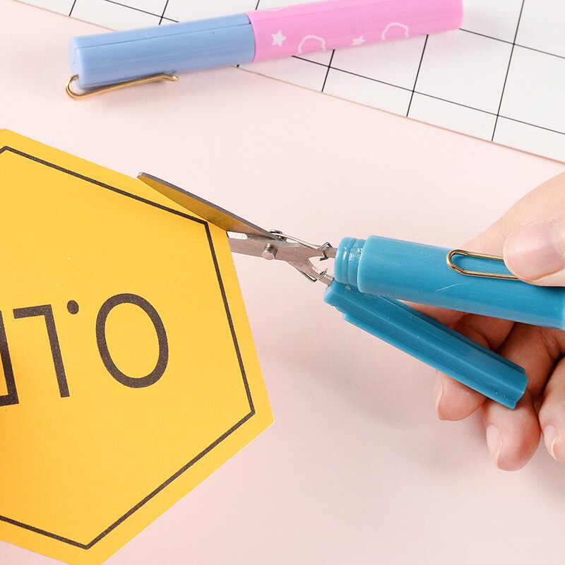 Forbici studente protalbe penna-venire la moda stile di piccola dimensione