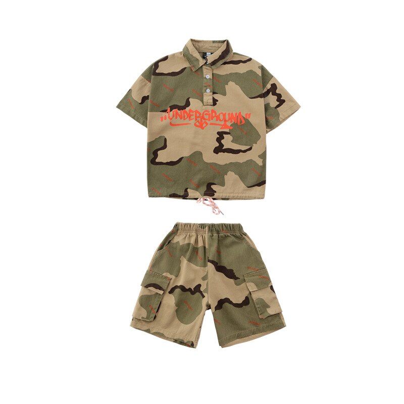 Kids Street Ballroom Dancing Clothes Wear T Shirt Pants Hip Hop Dance Costumes for Girls Boys Jazz Dance Competition Costumes