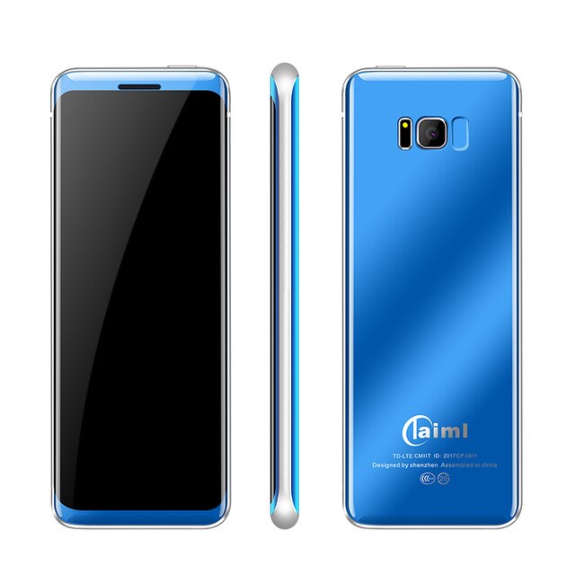 Originele mini-celular studenten  mp3 bluetooth taiml  s8 kleine mobiele telefoon stofdicht schokbestendig luxe trilfunctie mobiele telefoon: Standaard / Blauw