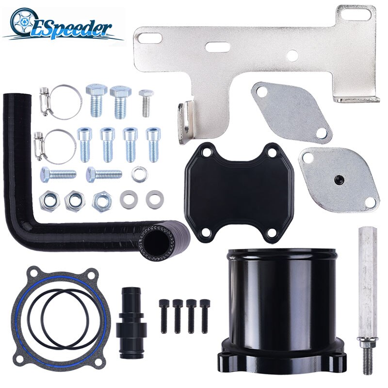 ESPEEDER-Kit de válvula de acelerador y válvula EGR de aluminio, Kit de eliminación de válvula de acelerador EGR para Dodge Ram 6.7L Cummins Diesel
