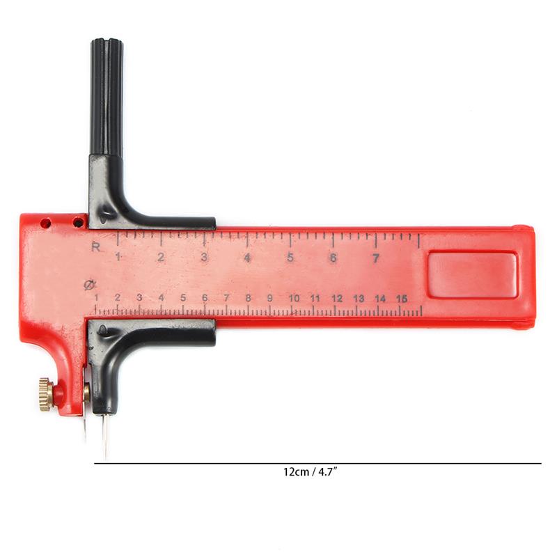 Circular Ruler DIY Tool Building Model Material Covering Paper Plastic Board Round Tangential Device Compasses Cutter