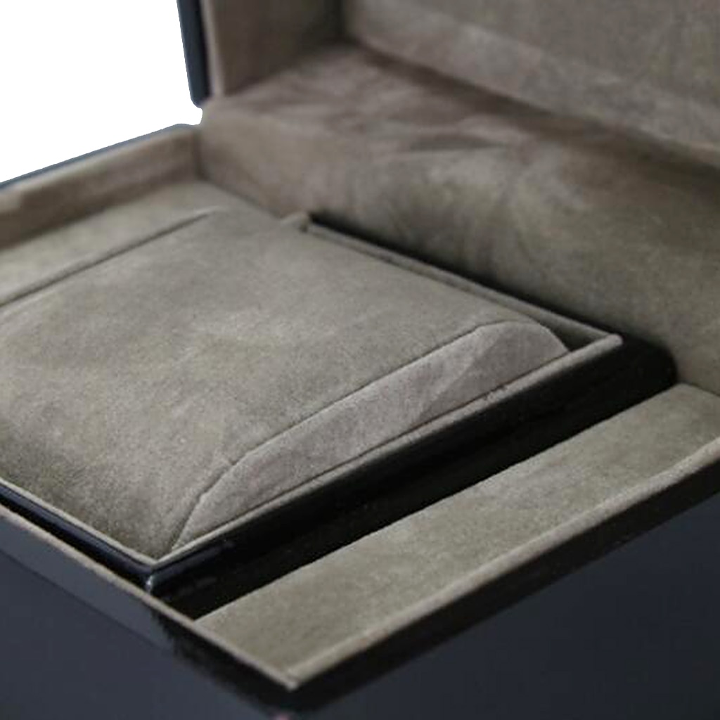 Black Watch Box Single Slot Watch Case Watch Box Organizer For Men Women