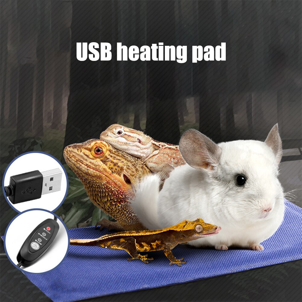 Huisdier Verwarming Warm Pad Elektrische Warmte Pad Met 3 Niveaus Temperatuur Instellingen Verwarming Pad Voor Reptielen Klimmen Huisdier Mat