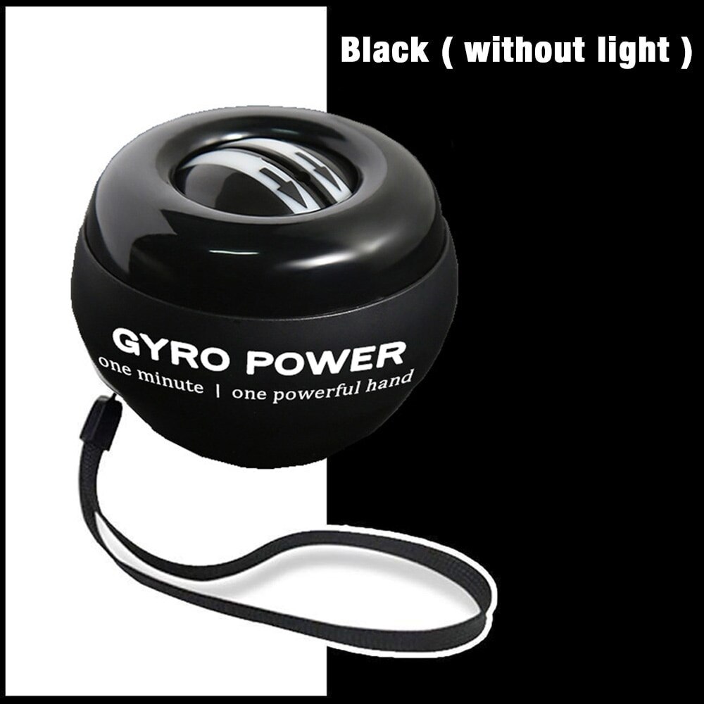 LED Wrist Ball Super Gyroscope powerball self-starting Gyro arm force trainer Muscle Relax Gym Fitness Equipment: Beige