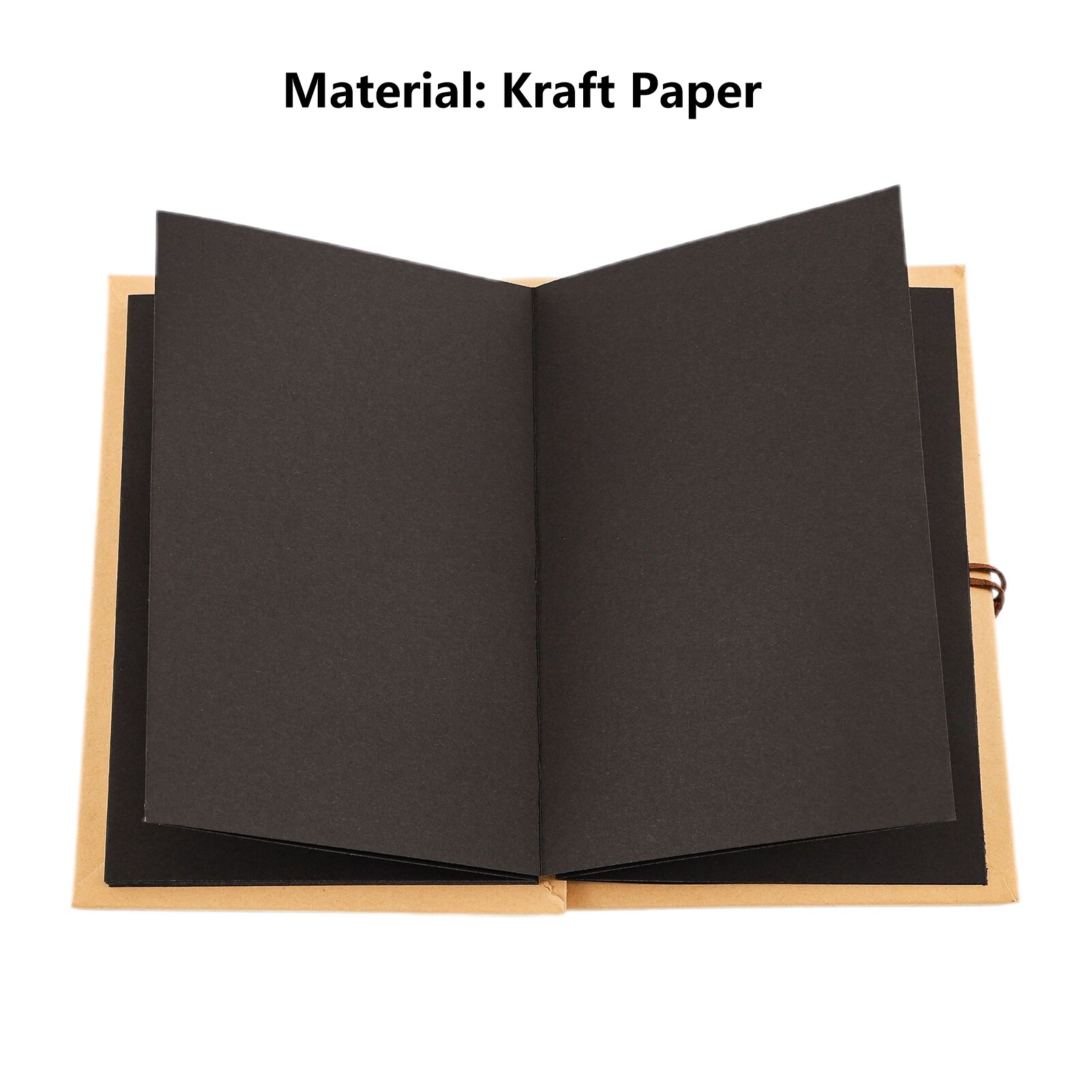 Fotoalbum 40/34 sider dobbeltrådinnbinding gjør-det-selv hardt omslag spiral utklippsbok fotoalbum 20 ark fotobok med tykke sider: Mørk grå