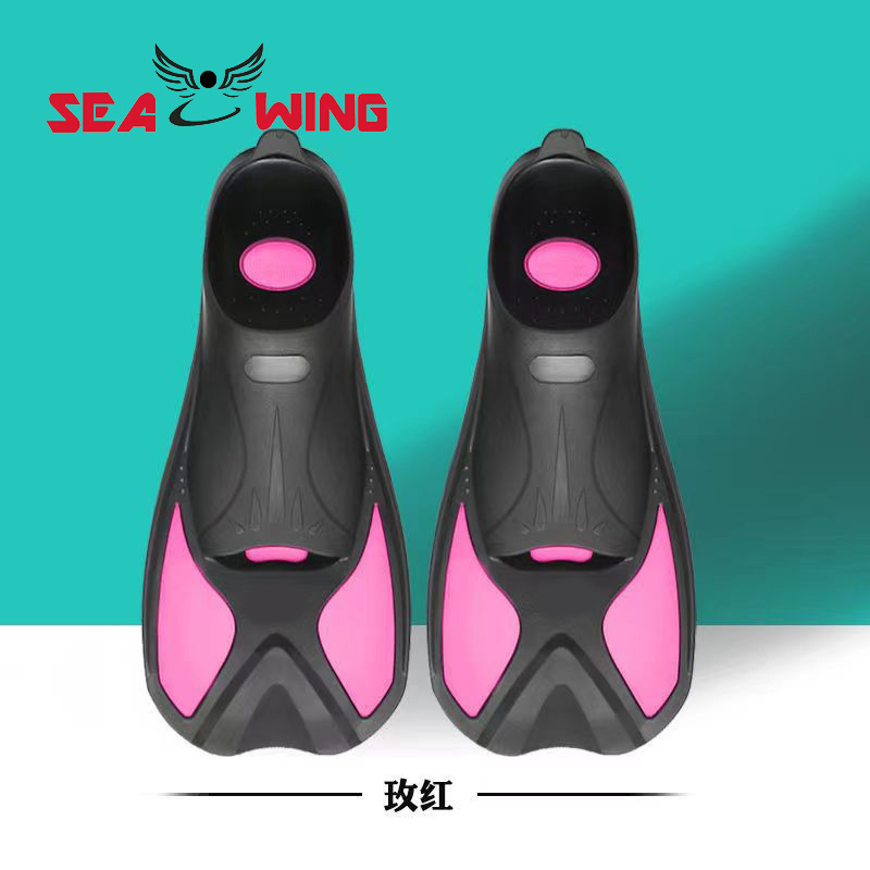 Aletas de entrenamiento de natación para principiantes con múltiples especificaciones de colores, zapatos de rana de entrenamiento de buceo originales de fábrica: L / YELLOW