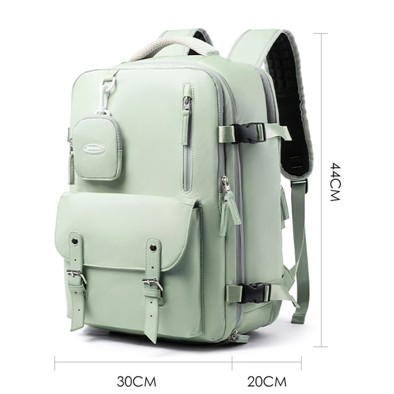 Geestock Women Carry On Backpack Travel Backpack Plane 40x30x20 Girls' School Backpack Youth Students Schoolbags Laptop Bag: black