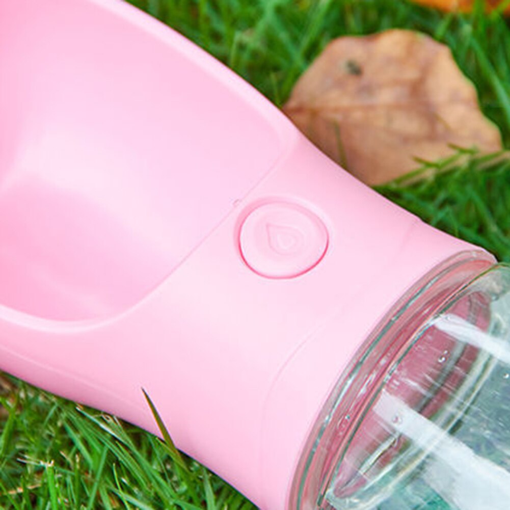 350ml Pets Going Out Water Cup Portable Outdoor Travel Dog Cat Kettle Drinking Water Bottle Lanyard Pet Products FP8