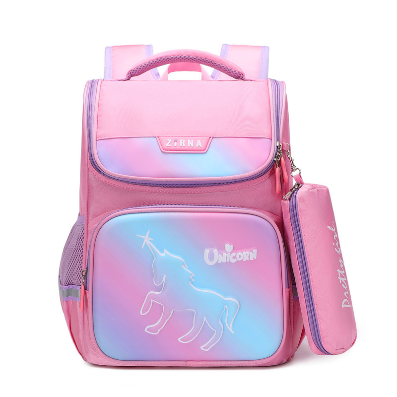ZHIERNA 1-4 Klasse freundlicher Rucksack jungen mädchen Orthopädische Primäbetreffend schul Infantil Mochila freundlicher Schule Tasche Bleistift fallen