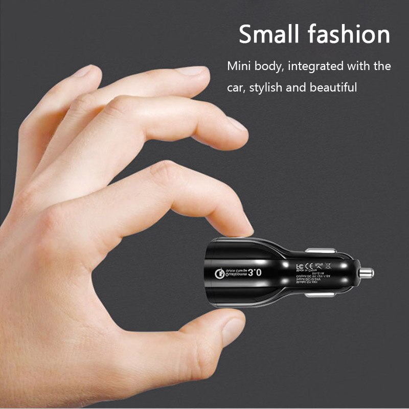 Schnelllade-autoladegerät 5v 3.0 usb-anschlüssen 2 3.1a  qc3.0 schnelllade-adapter für iphones und samsung-geräte