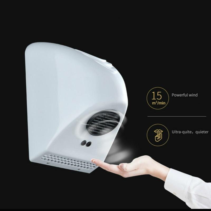 Elektrisk handtork 800w höghastighets automatisk induktion handtork hotell badrum handtork hushållsutrustning minifön