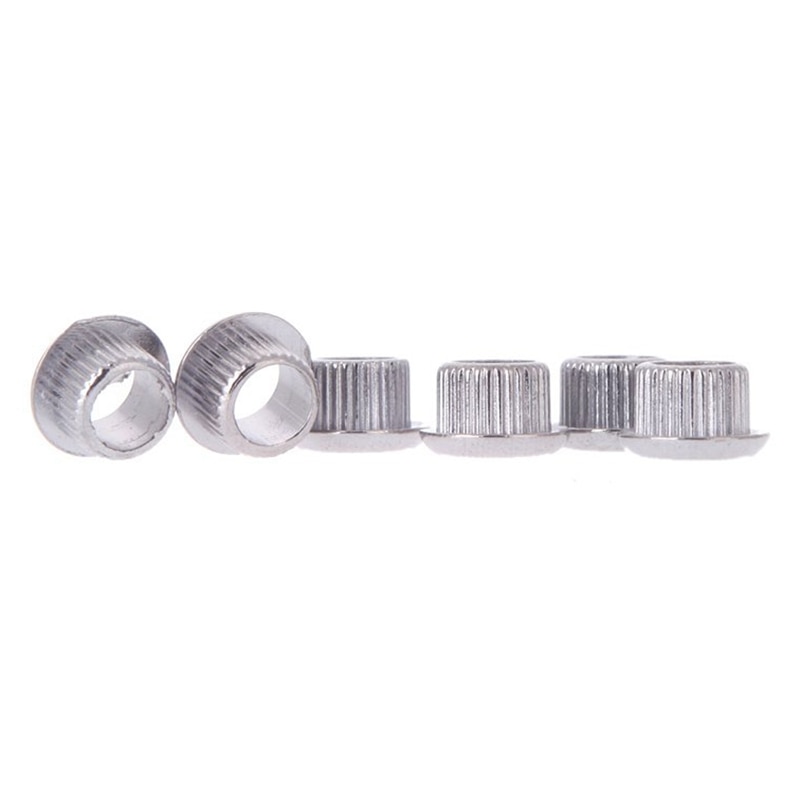 Guitar Tuner Conversion Bushings Adapter Ferrules Nickel Plating with nice plastic shell for 10mm Peghead Holes Silver
