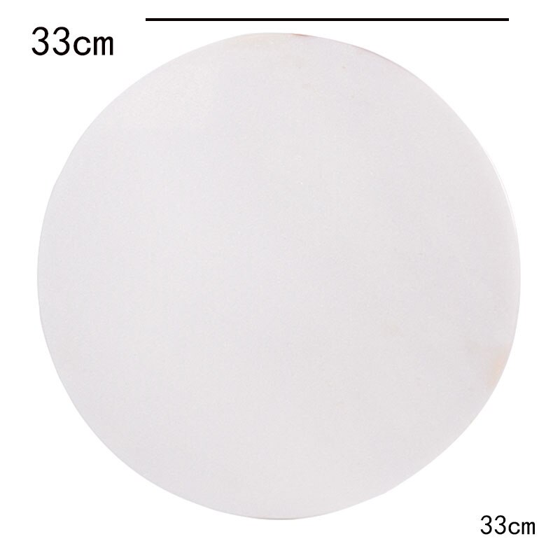 Modern Sales Office Cafe Restaurant Western Tableware Set Glass Plate Dinner Plate Round White Marble Tray Dining Table Ornament