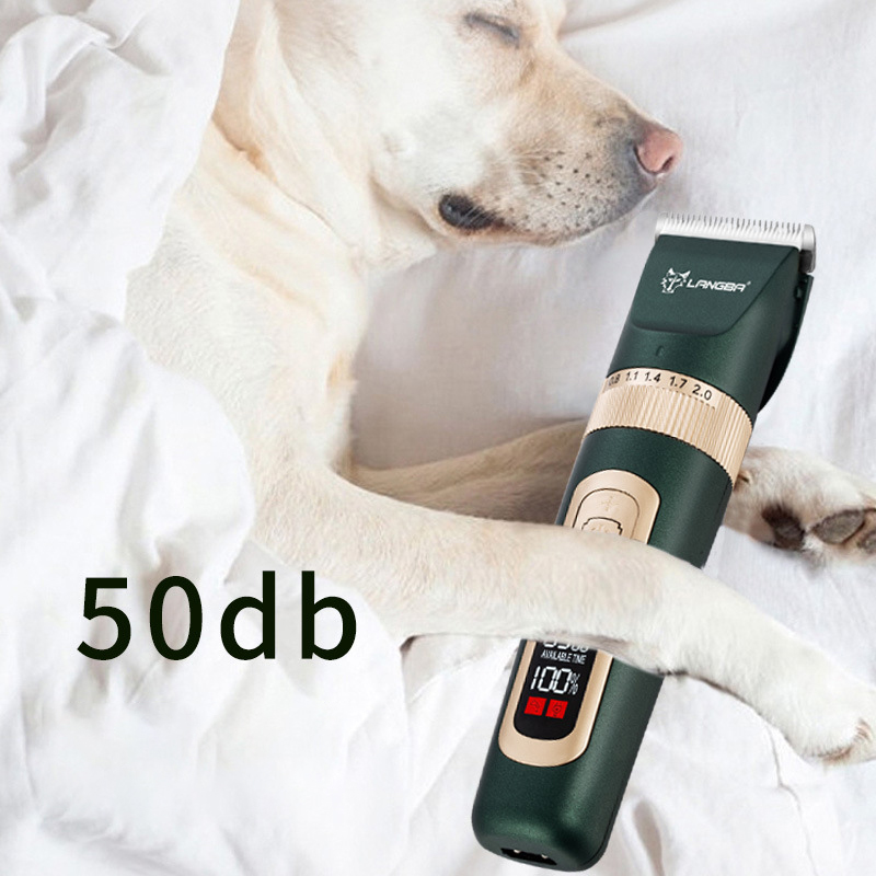 Pet Dog Electric Shaver Rechargeable Dog Grooming Barber Razor Electric Clipper for Cat and Dog Hair Trimming