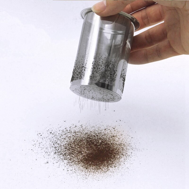 Edelstahl Kaffee Pulver Sieb Kakaopulver Schokolade Glasur Filter Zucker Container Mehl Sichter Kaffee Zubehör