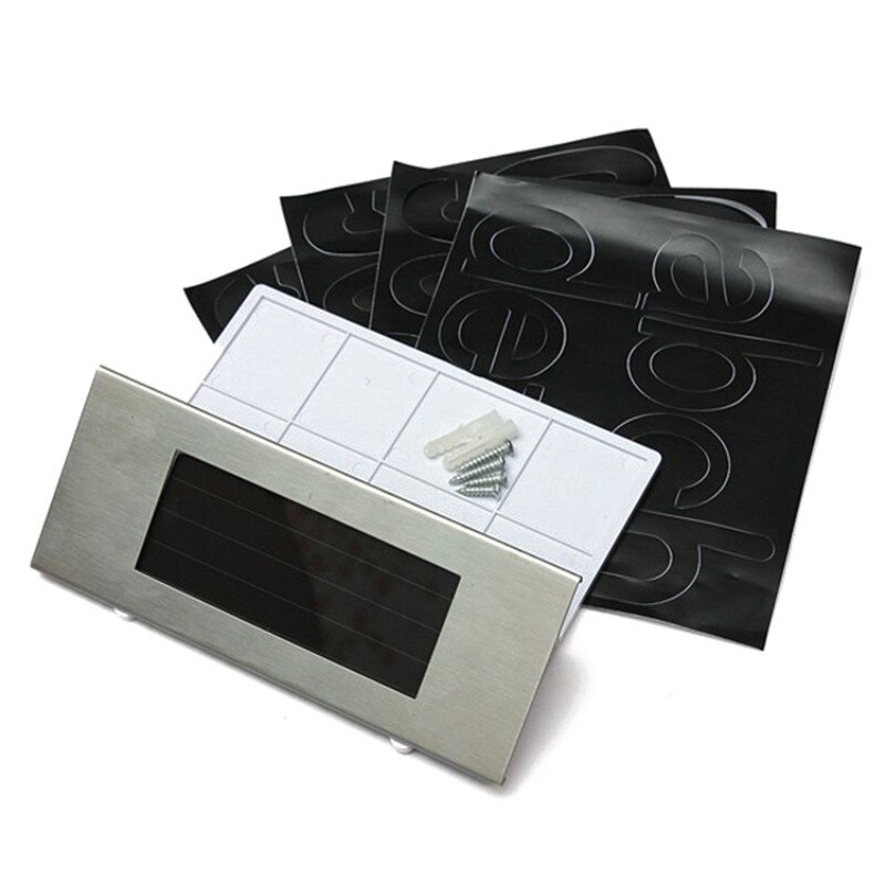 4 LED, lámpara Solar para puerta, número de casa, señal de dirección, placa para puerta exterior, luces indicadoras para casa, placa decorativa para puerta