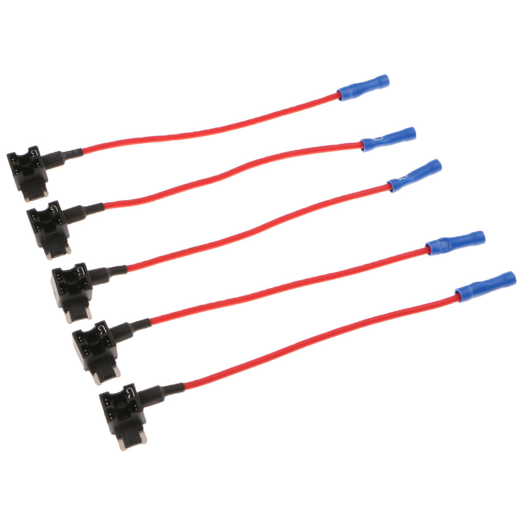 5 Pieces 15A ACN TAP Add-a-circuit Low Profile Mini Blade Style Fuse Holders