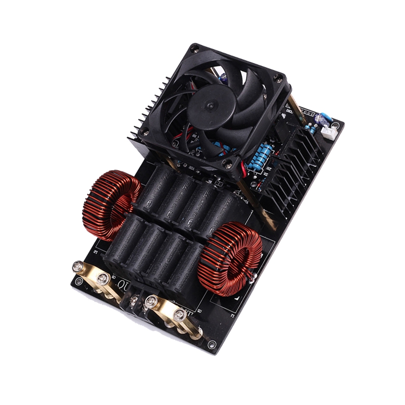Calentador de inducción ZVS DC 12-40V 50A 1KW, generador de alta tensión, baja frecuencia, 1000W, tablero para metales fundidos