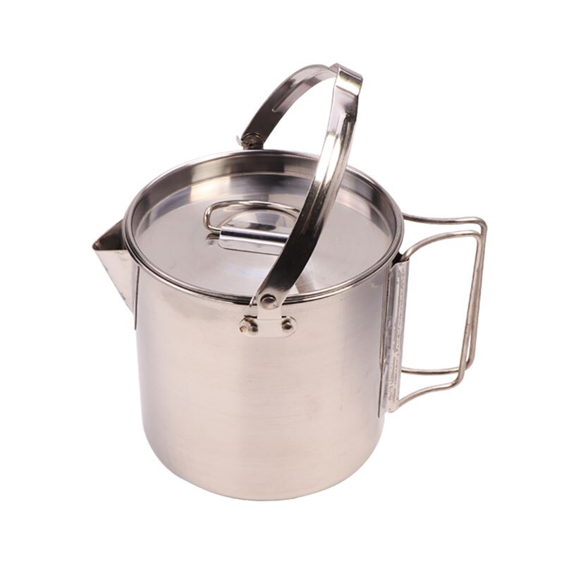 1.2L outdoor rvs waterkokers Bergbeklimmen camping draagbare kook water opknoping pot hete soep koffie servies